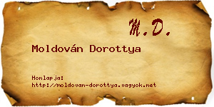 Moldován Dorottya névjegykártya