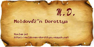 Moldován Dorottya névjegykártya