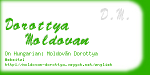 dorottya moldovan business card